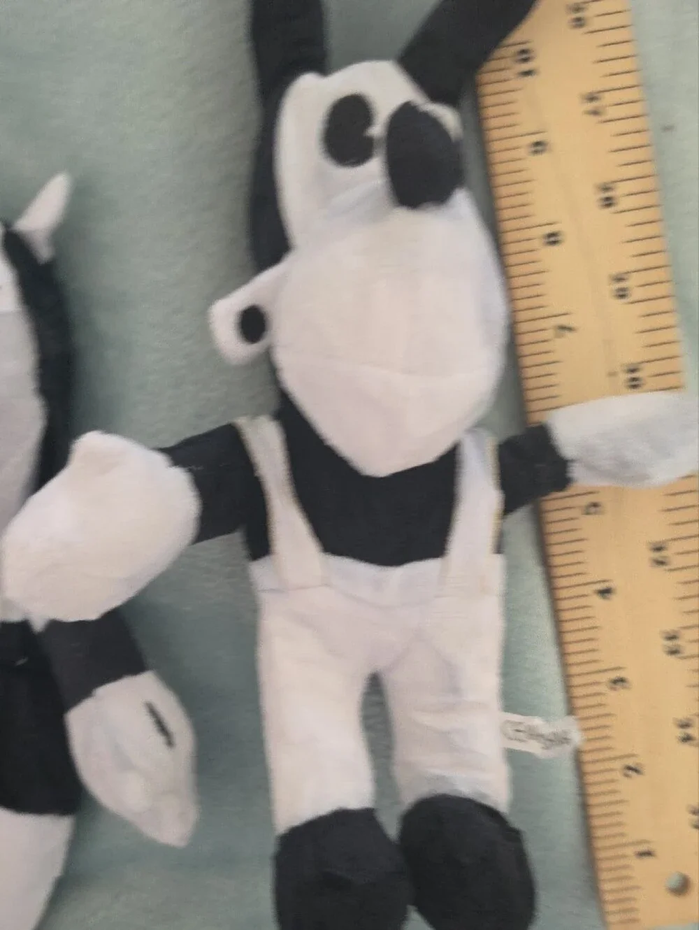 Black and White Plush Cartoon Character Toy - Kids Plush Set
